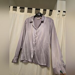 #379 lavender button blouse